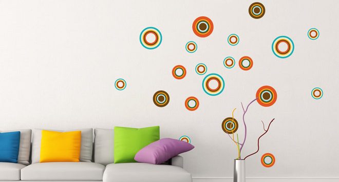 Abstraktne stenske nalepke